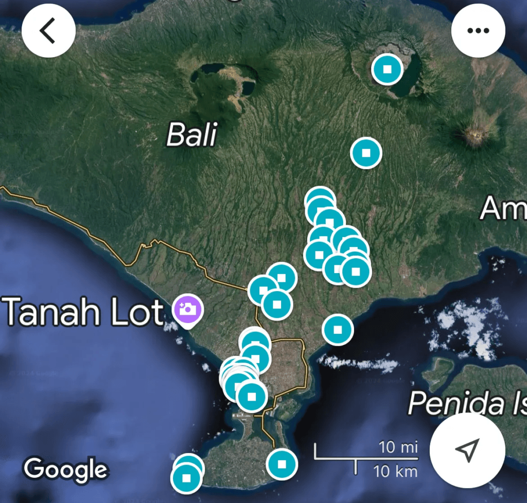 Google maps pins